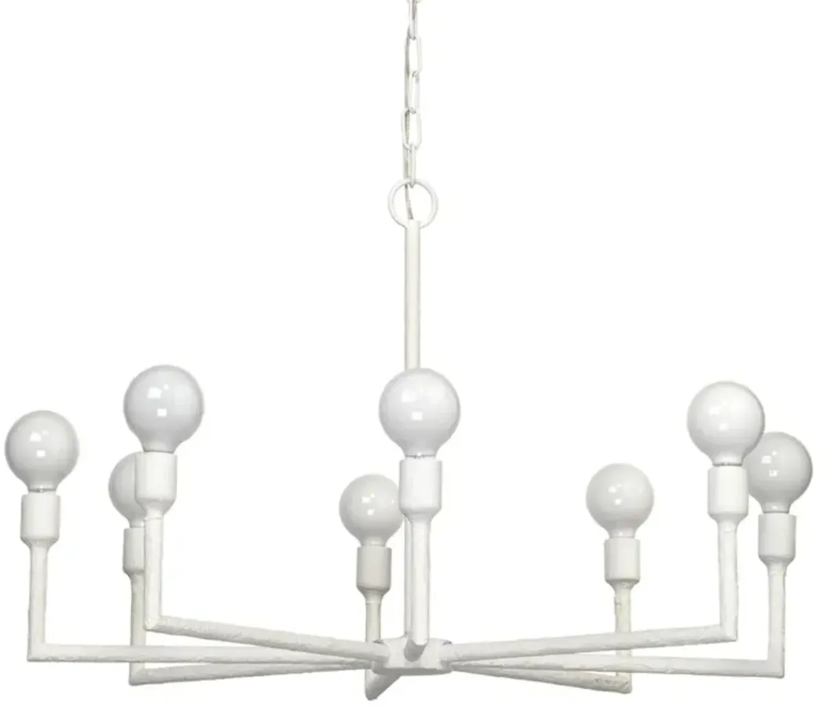 Park 8-Light Gesso Chandelier