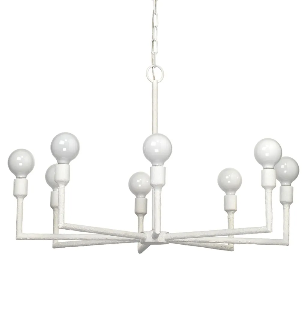 Park 8-Light Gesso Chandelier