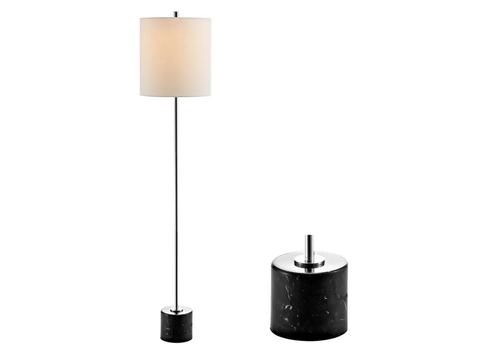 Levitt Marble/Metal LED Floor Lamp