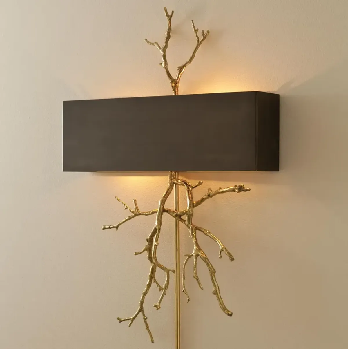 Twig Wall Sconce Hardwire- Brass