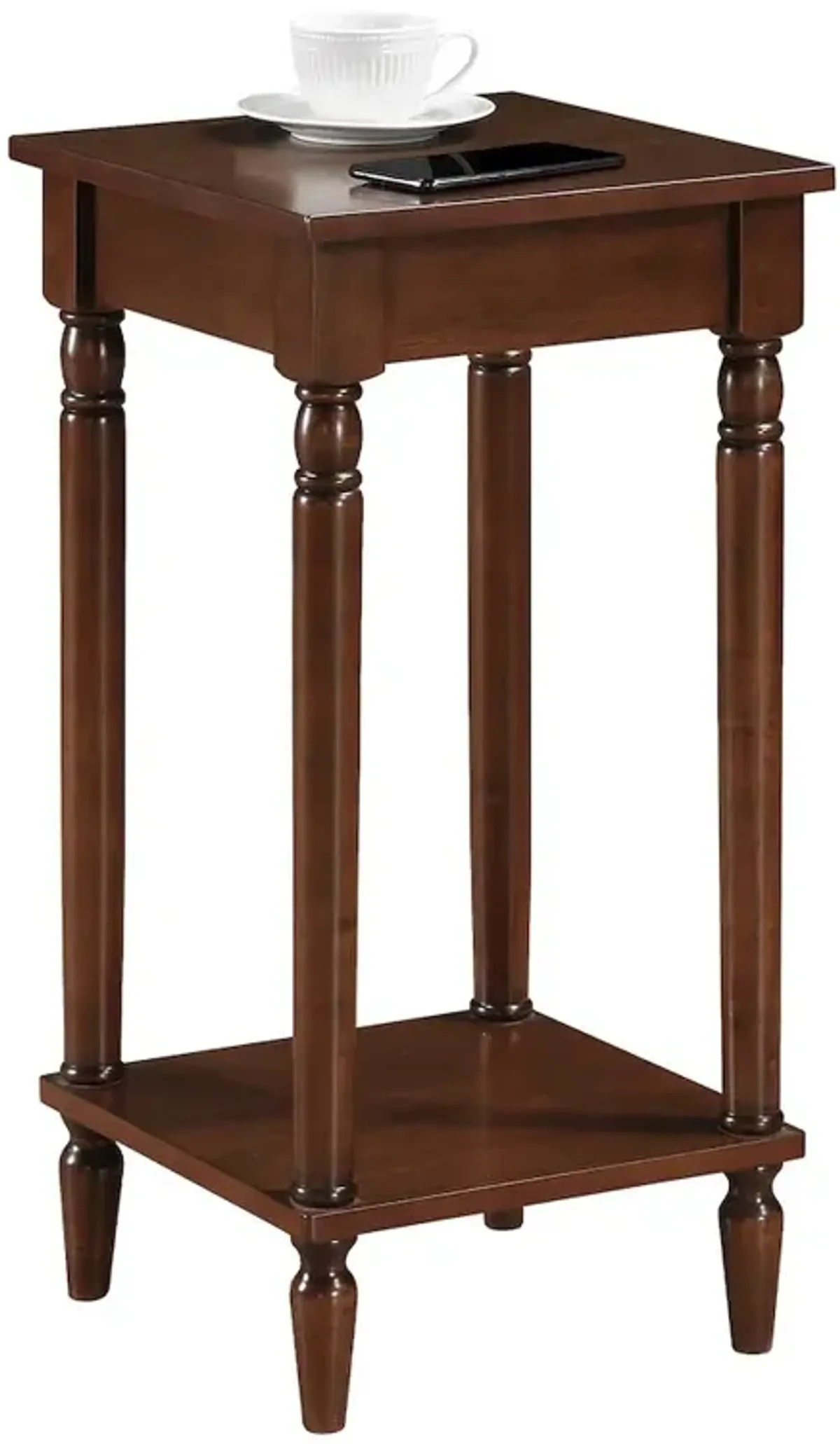 Convenience Concepts French Country Kim End Table with Shelf