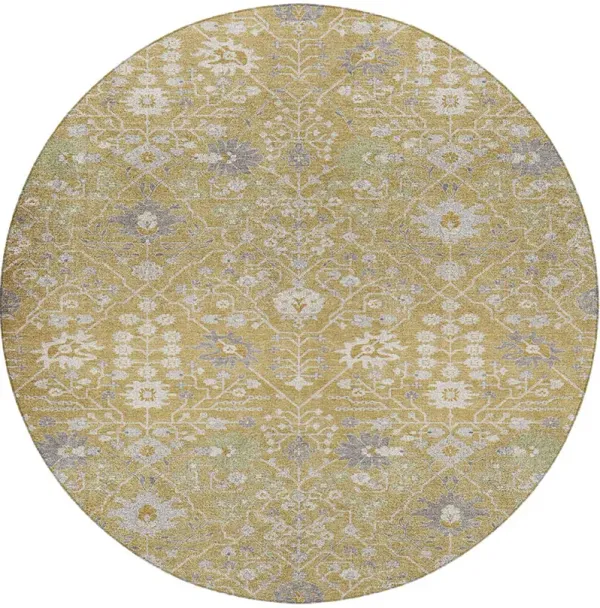 Tabrook TB12 Gold 8' Round Rug