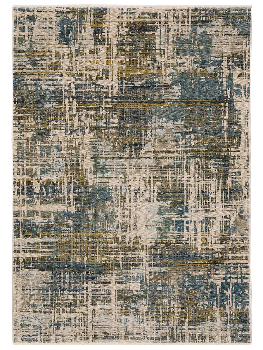 Hayden 6'7" x 9'6" Blue Rug