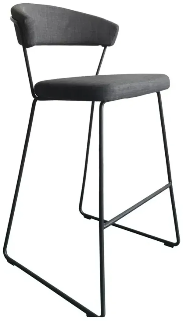 Moe's Home Collection Adria Counter Stool Dark Grey