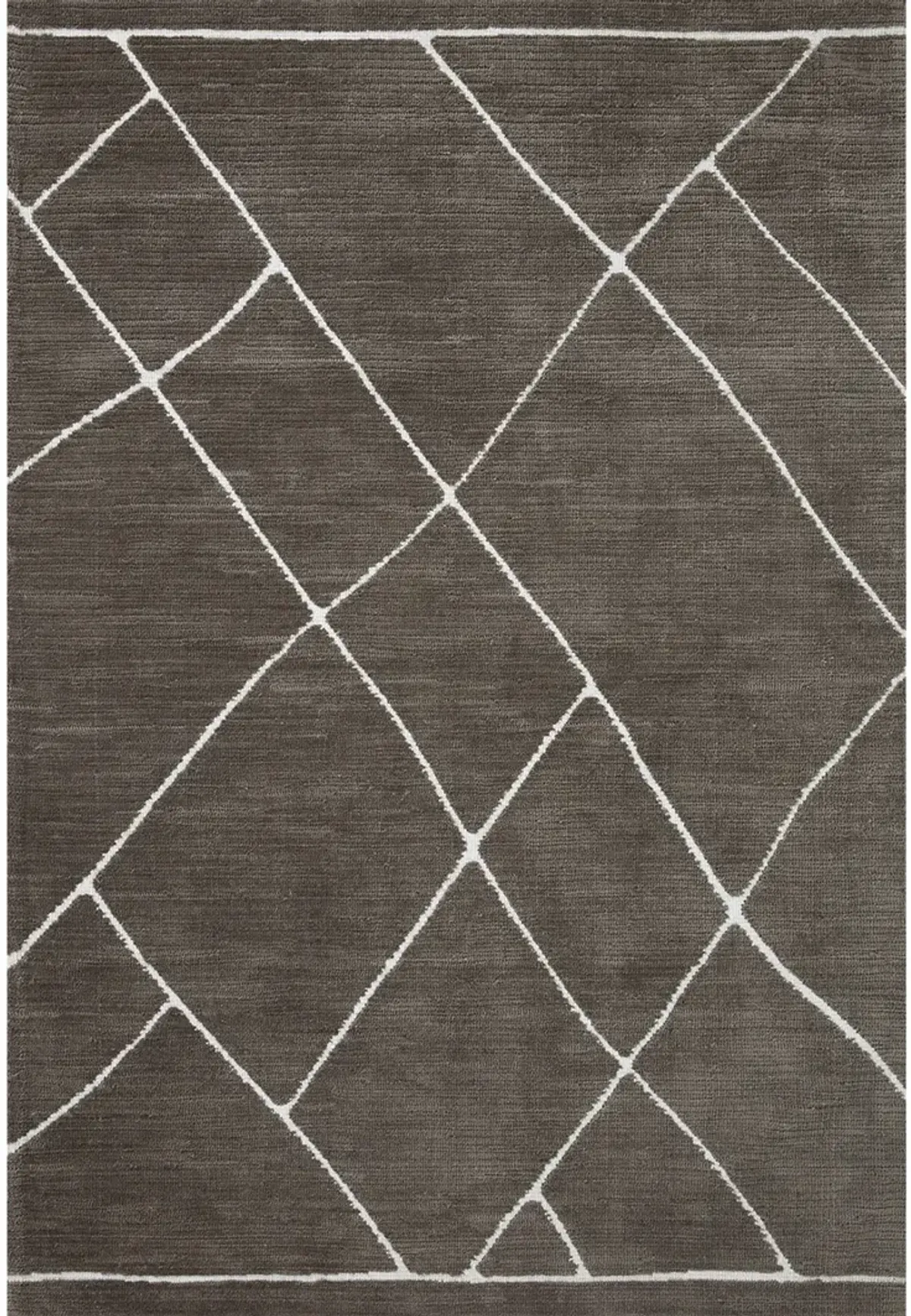 Logan LOG01 Mocha/White 5' x 7'6" Rug