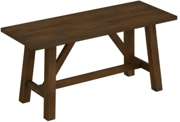 Hivvago Wooden Entryway Bench Farmhouse Dining Bench with 400 LBS Weight Capacity