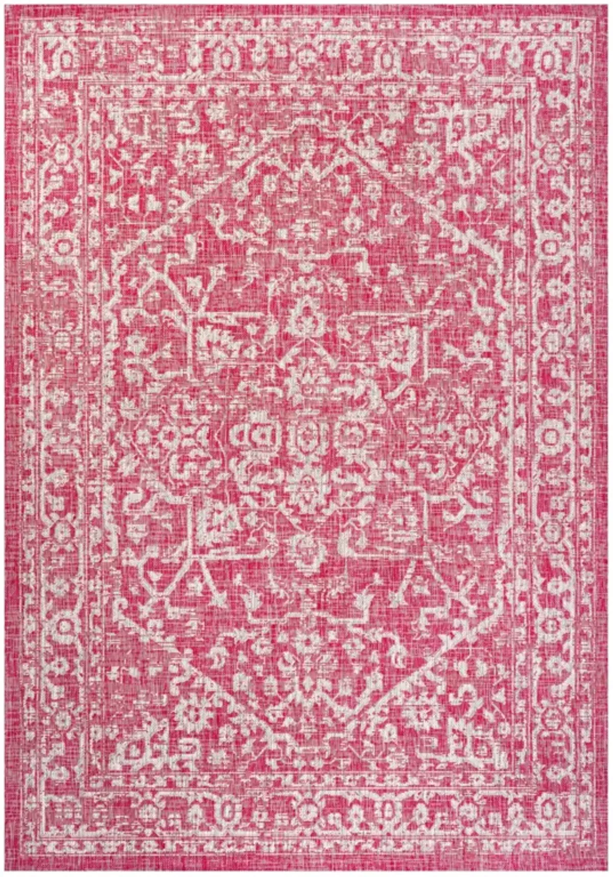 Malta Bohemian Medallion Textured Weave Indoor/Outdoor Area Rug