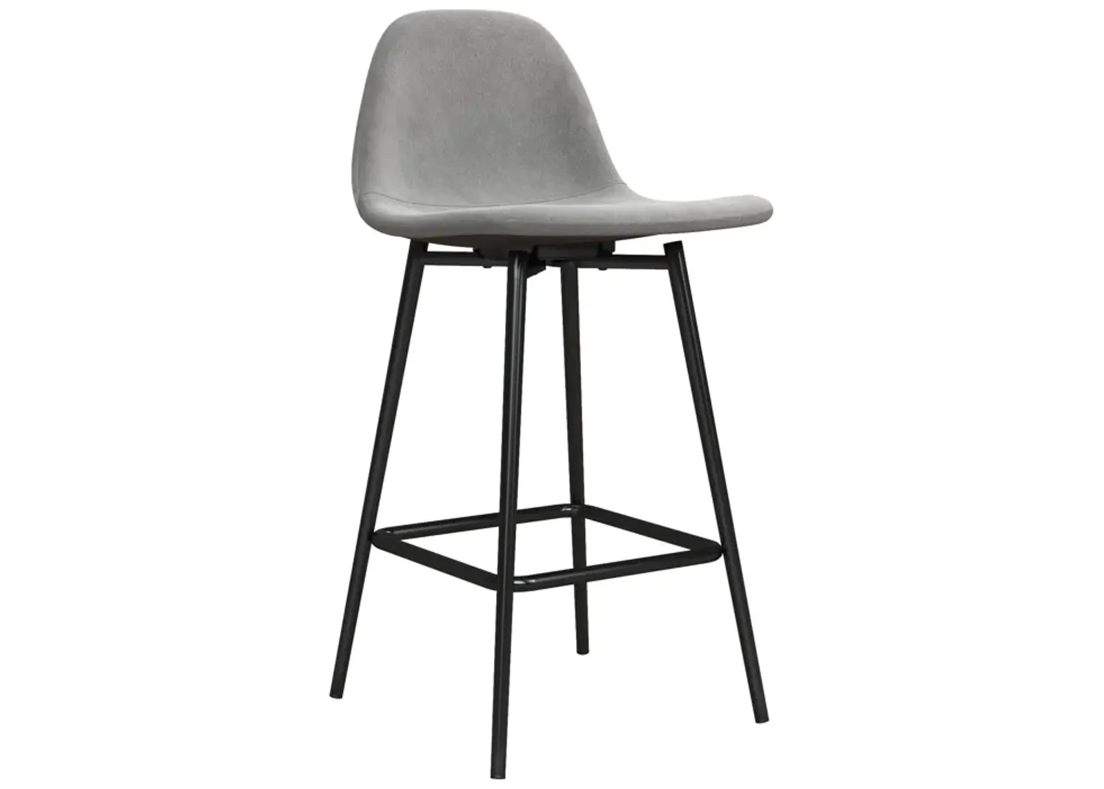 REALROOMS Brandon Upholstered Counter Height Bar Stool