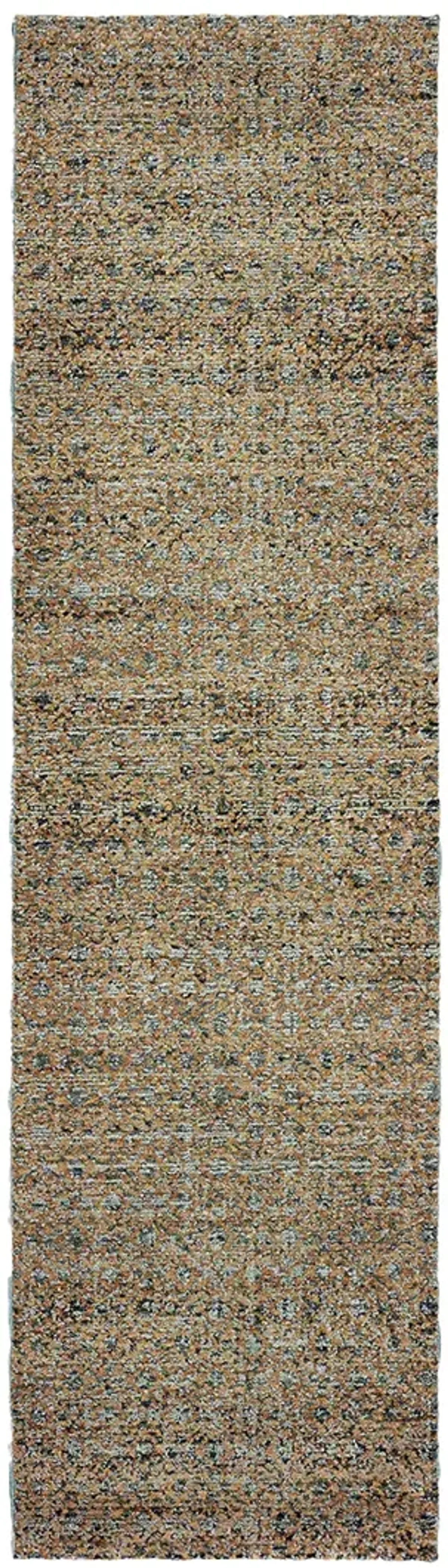 Atlas 2'6" x 12' Blue Rug