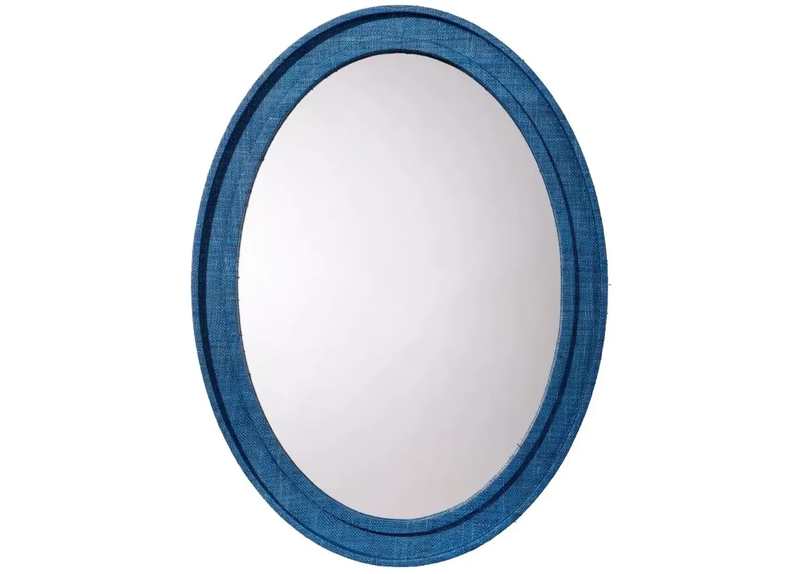 Valley Oval Mirror, Indigo