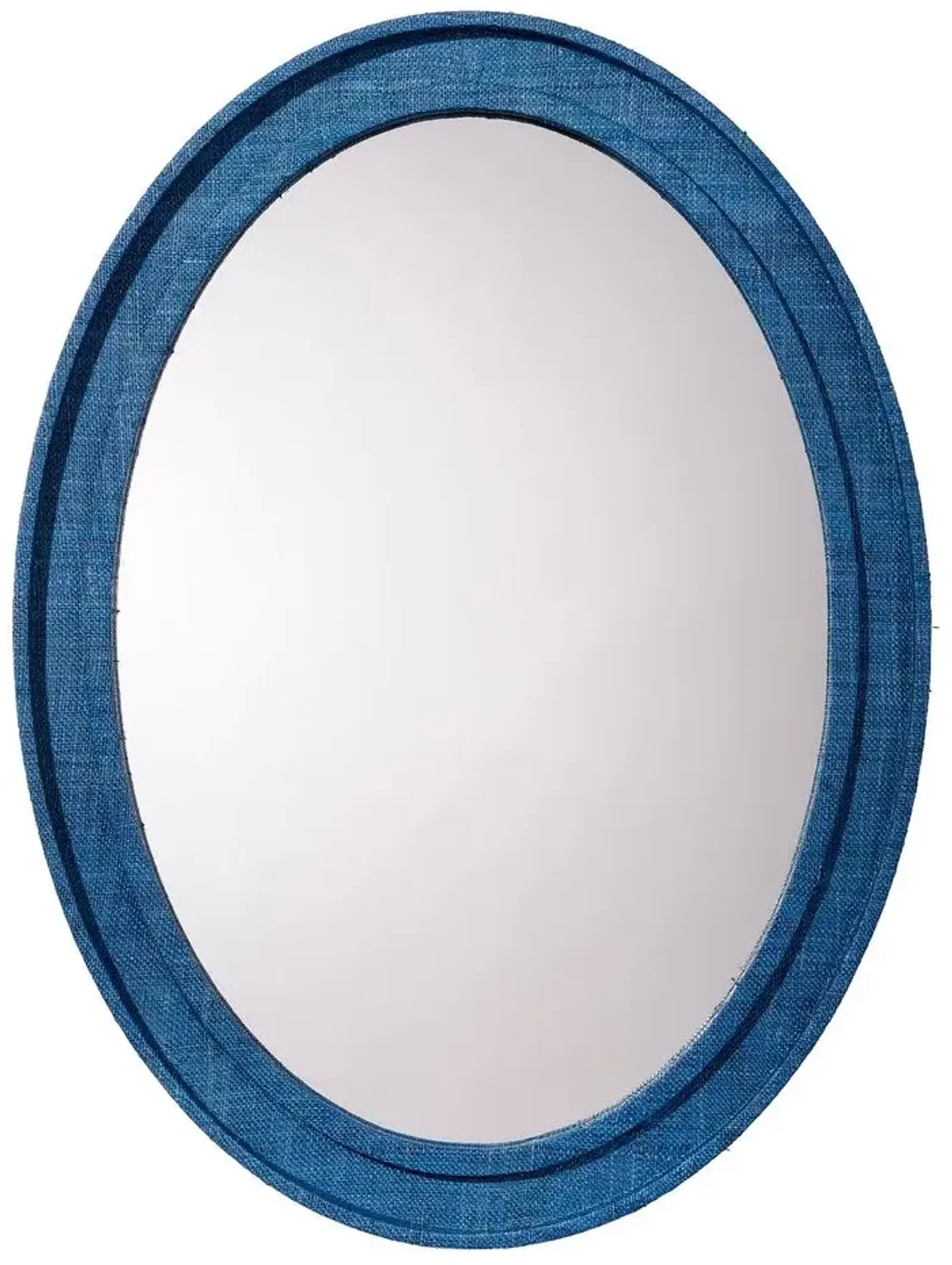 Valley Oval Mirror, Indigo