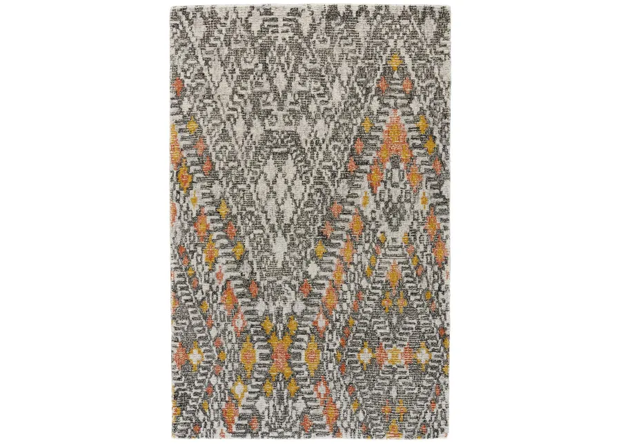 Arazad 8476F Gray/Ivory/Orange 3'6" x 5'6" Rug