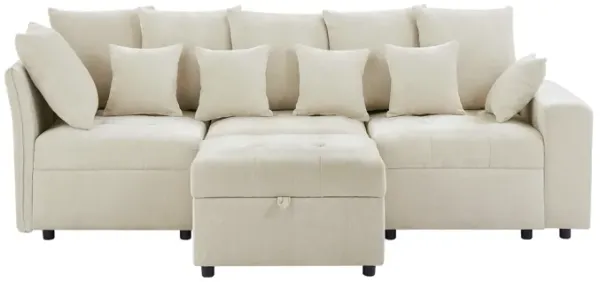 Merax Modular Sofa Couch with Storage Ottoman