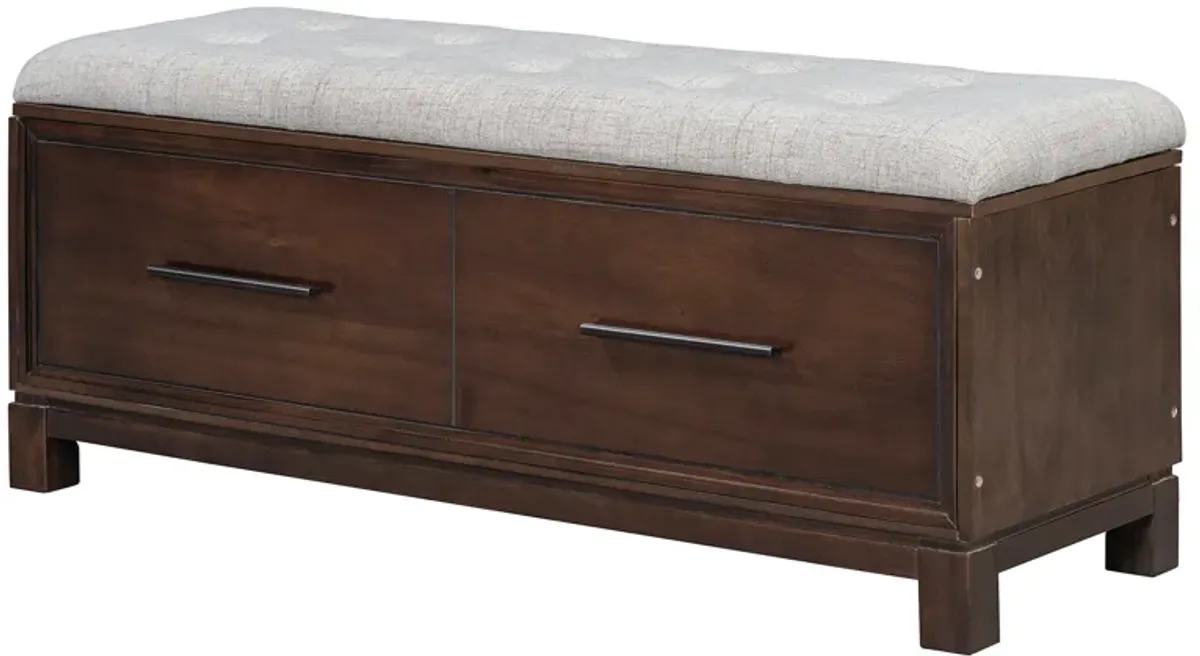 Clihome Shoe Bench with Removable Cushion, Entryway Bench with Hidden Storage for Living Room, Entryway, and Hallways (Natural)