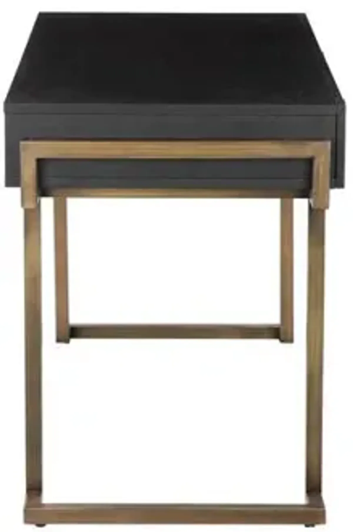 Jett Desk Brass Black