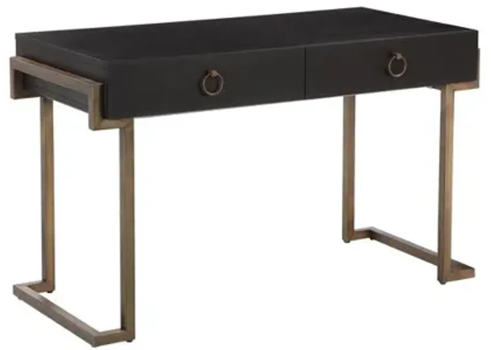 Jett Desk Brass Black