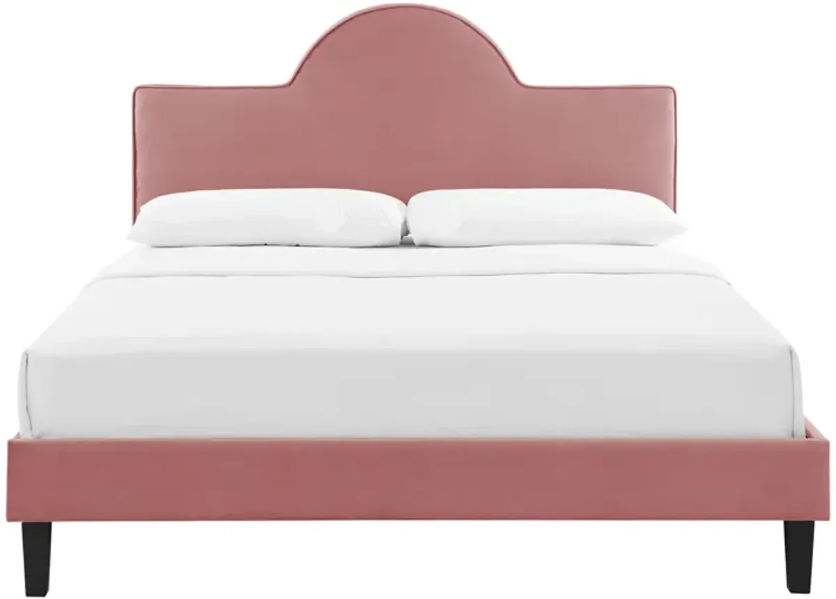 Soleil Performance Velvet Queen Bed