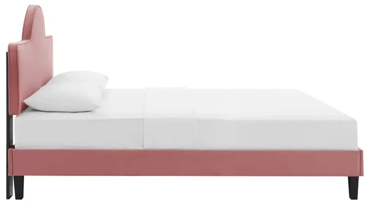 Soleil Performance Velvet Queen Bed