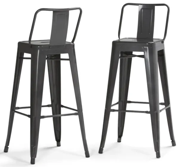 Rayne 30 inch Metal Bar Stool (Set of 2)