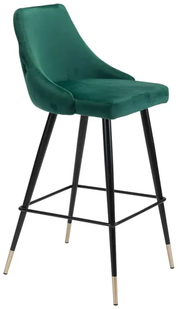 Belen Kox Piccolo Bar Chair, Green Velvet, Belen Kox