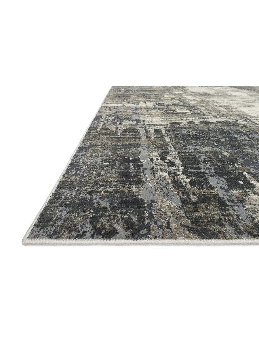 Cascade CAS03 Ivory/Charcoal 3'7" x 5'7" Rug