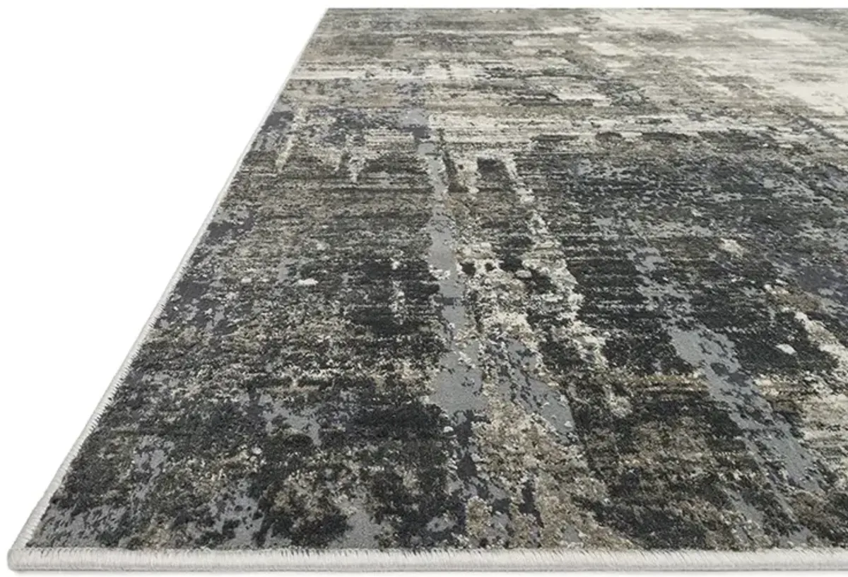 Cascade CAS03 Ivory/Charcoal 3'7" x 5'7" Rug