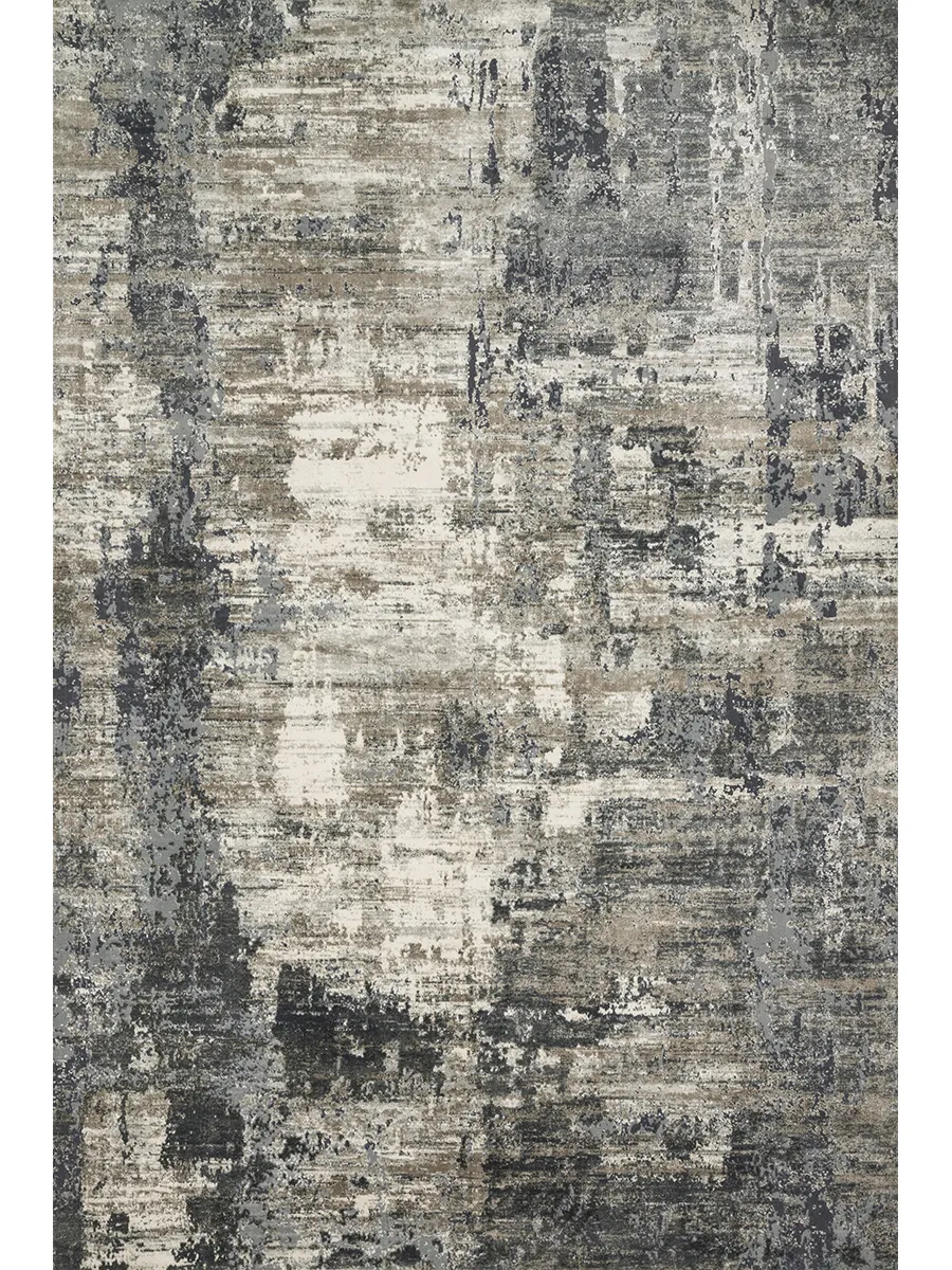 Cascade CAS03 Ivory/Charcoal 3'7" x 5'7" Rug