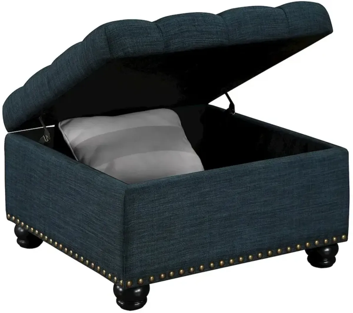 Convenience Concepts Designs4Comfort Herald Square Ottoman Coffee Table with Storage