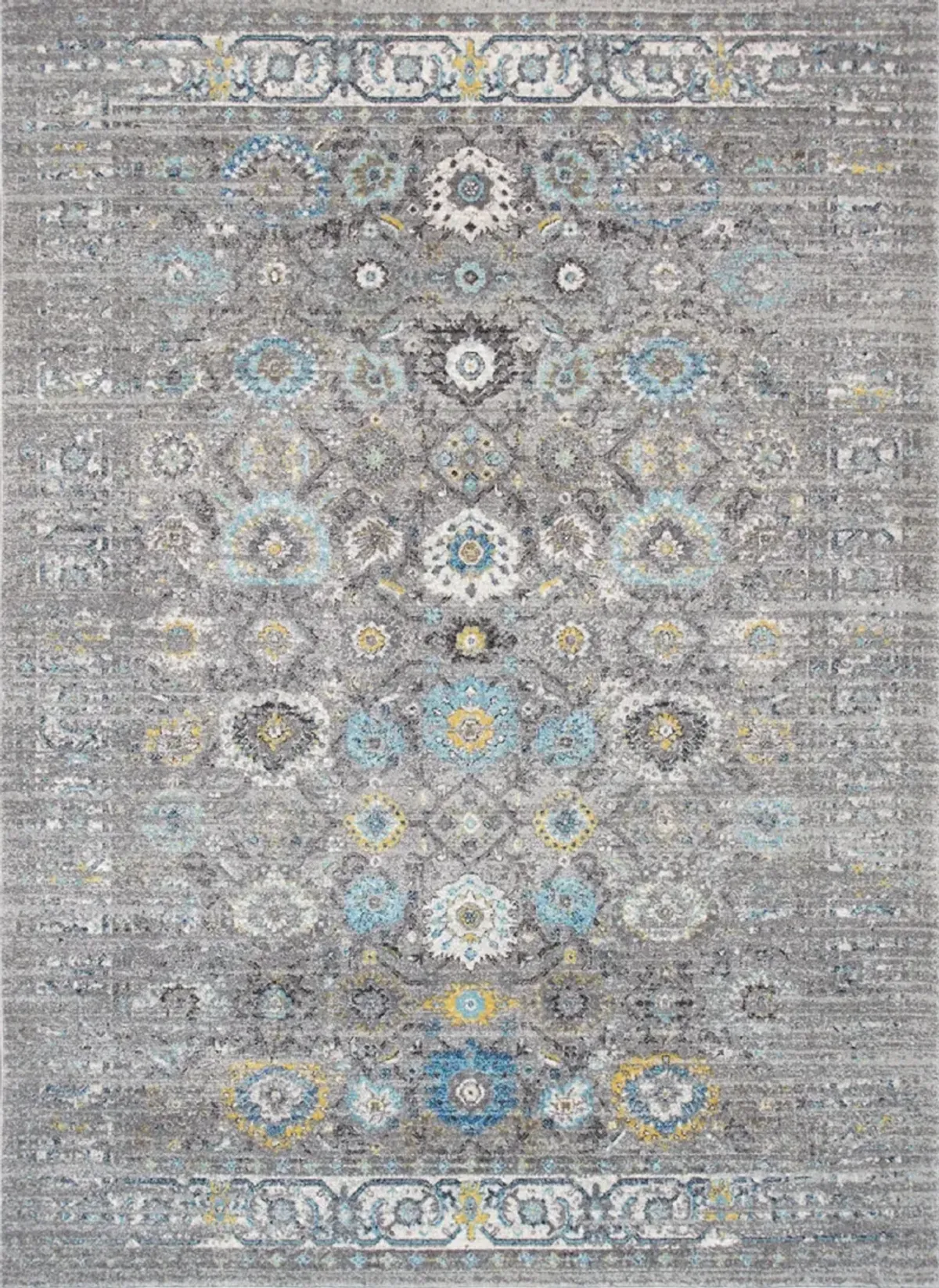 Pasargad Home Turkish Chelsea Design Silver Area Rug-10' 0'' X 14' 0''