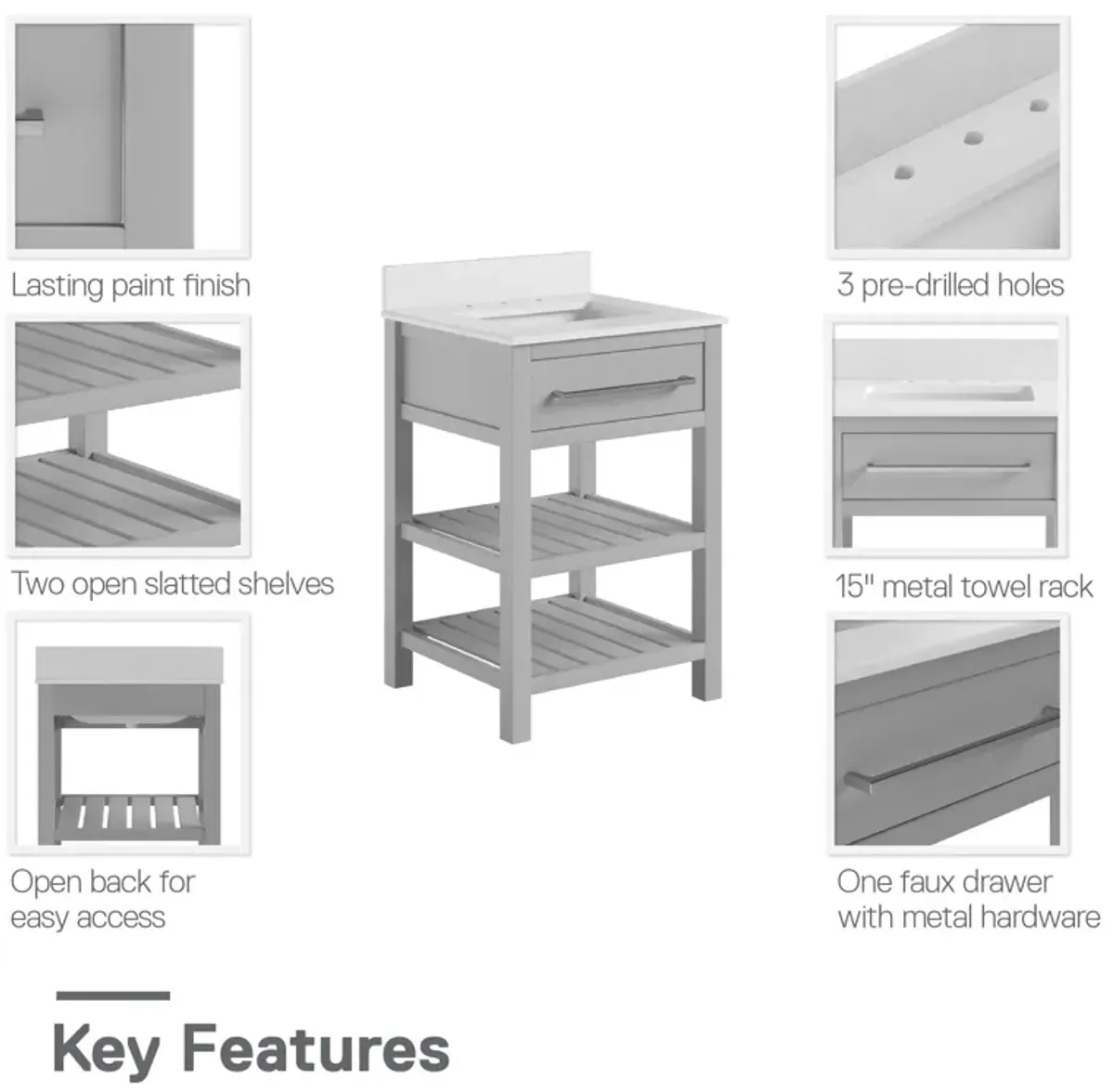 DHP Camden 24" Bathroom Vanity