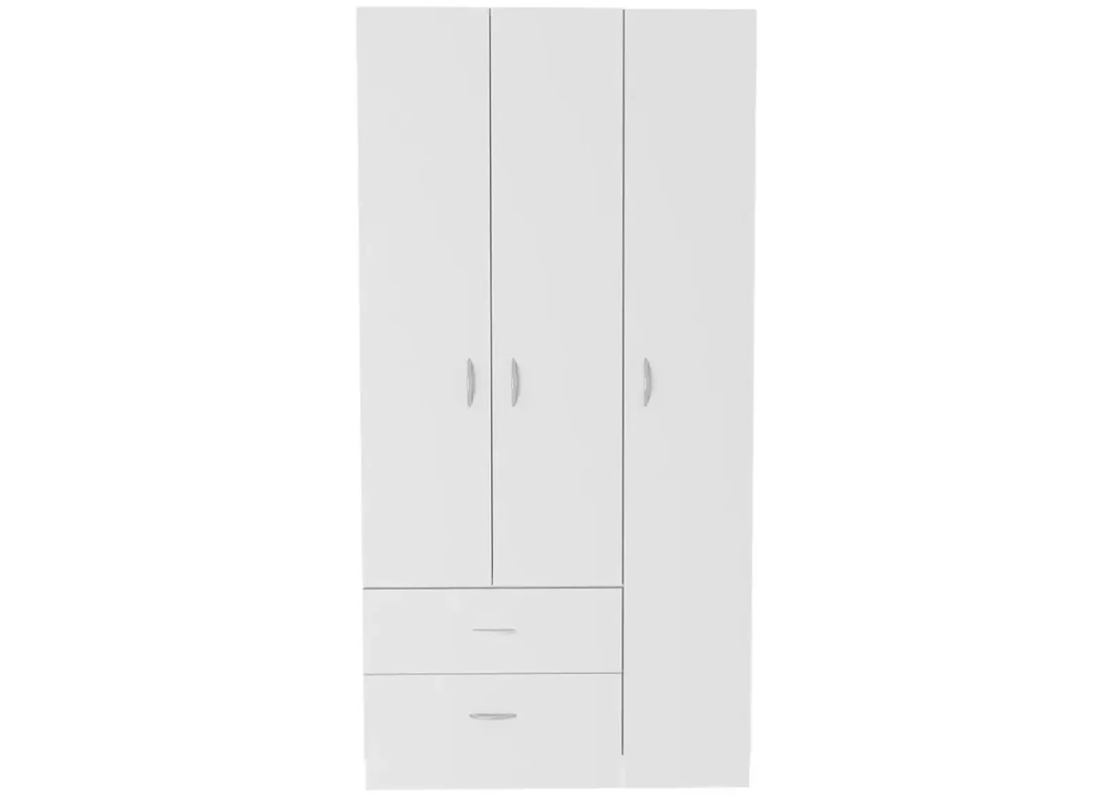 Three Door Armoire Clark, Bedroom, White