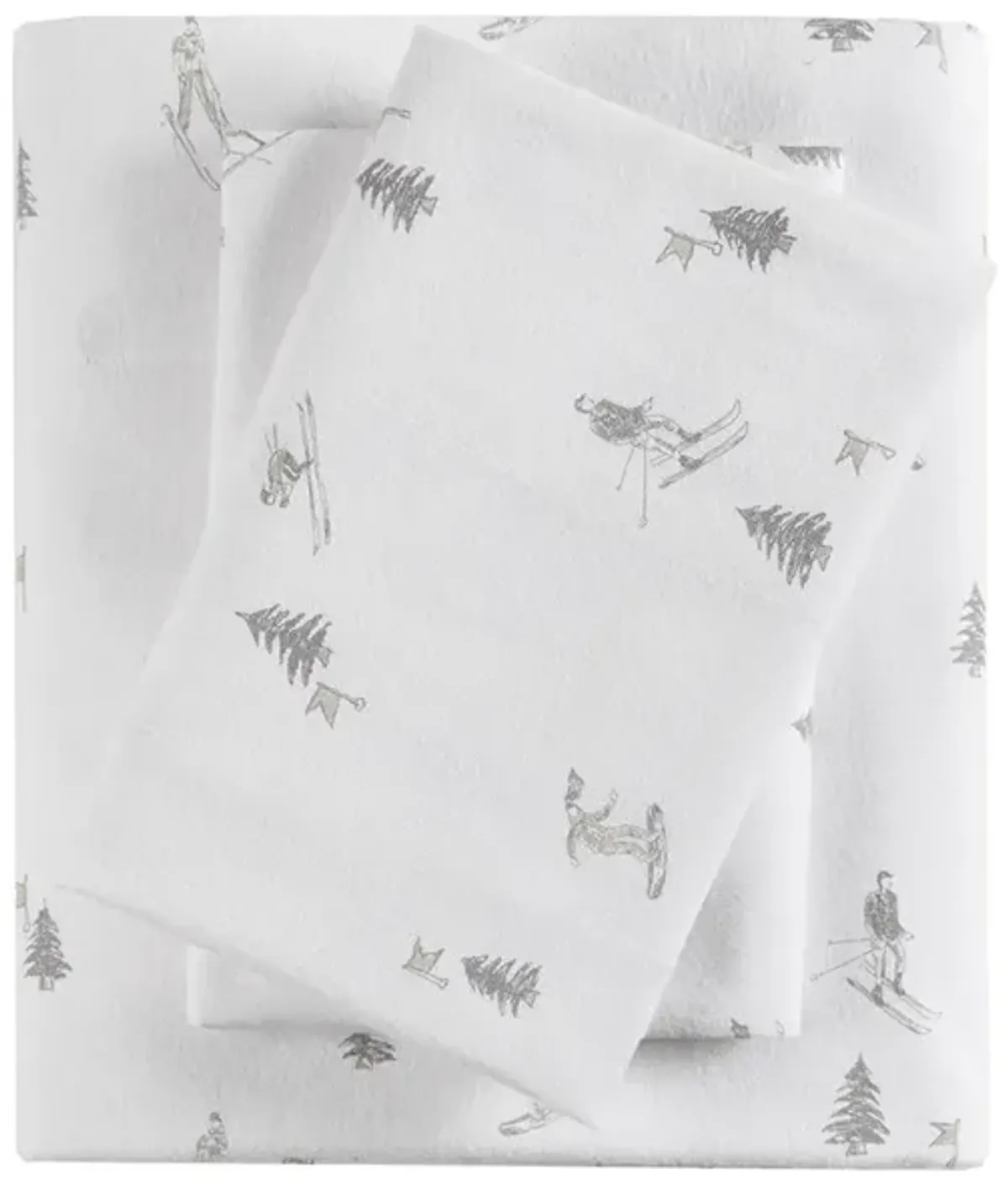 Gracie Mills Persephone 4-Peice Cotton Flannel Sheet Set