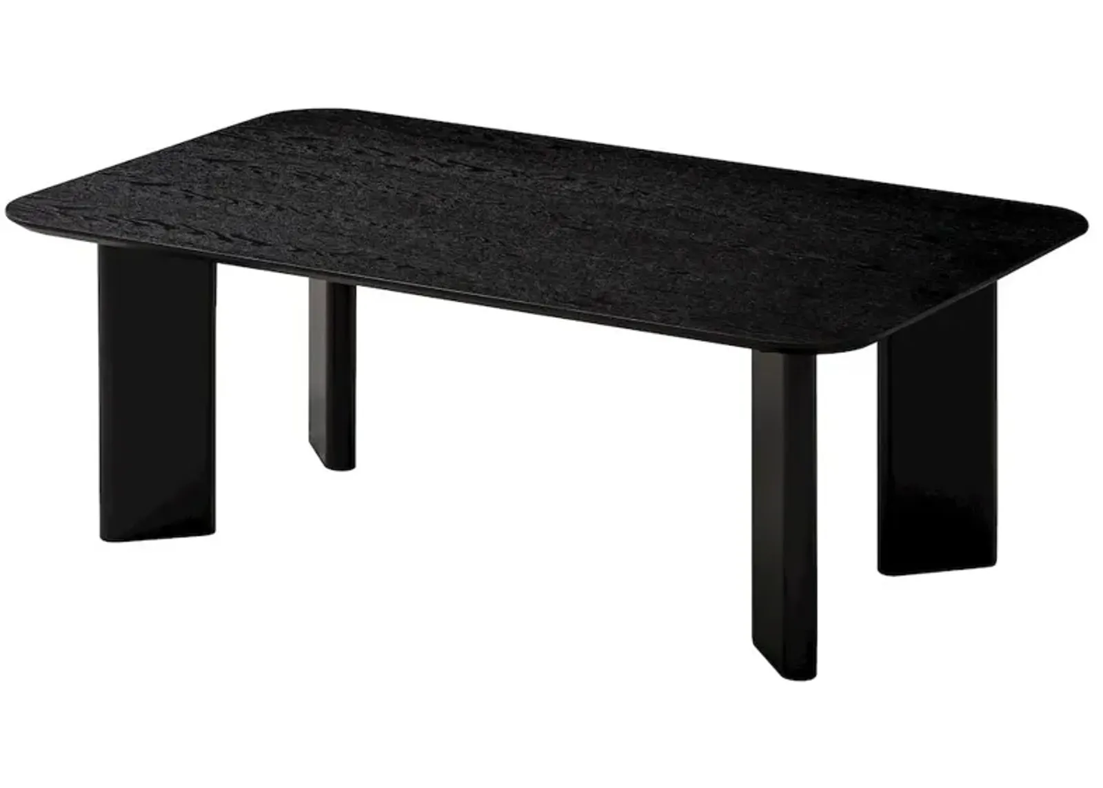 Omax Decor Joss Rectangular Shape Modern Wood Coffee Table in Black Ash