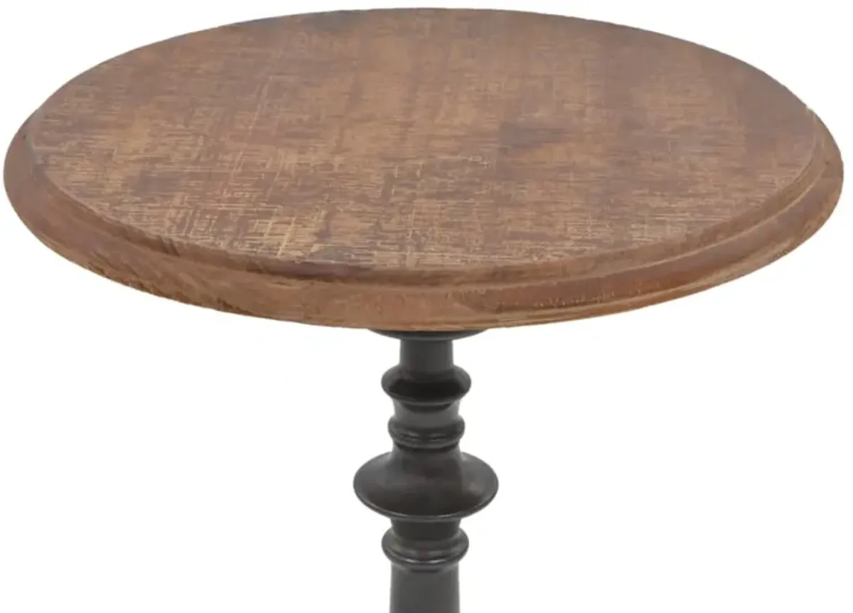 vidaXL End Table Solid Fir Wood 15.7" x25.2" Brown