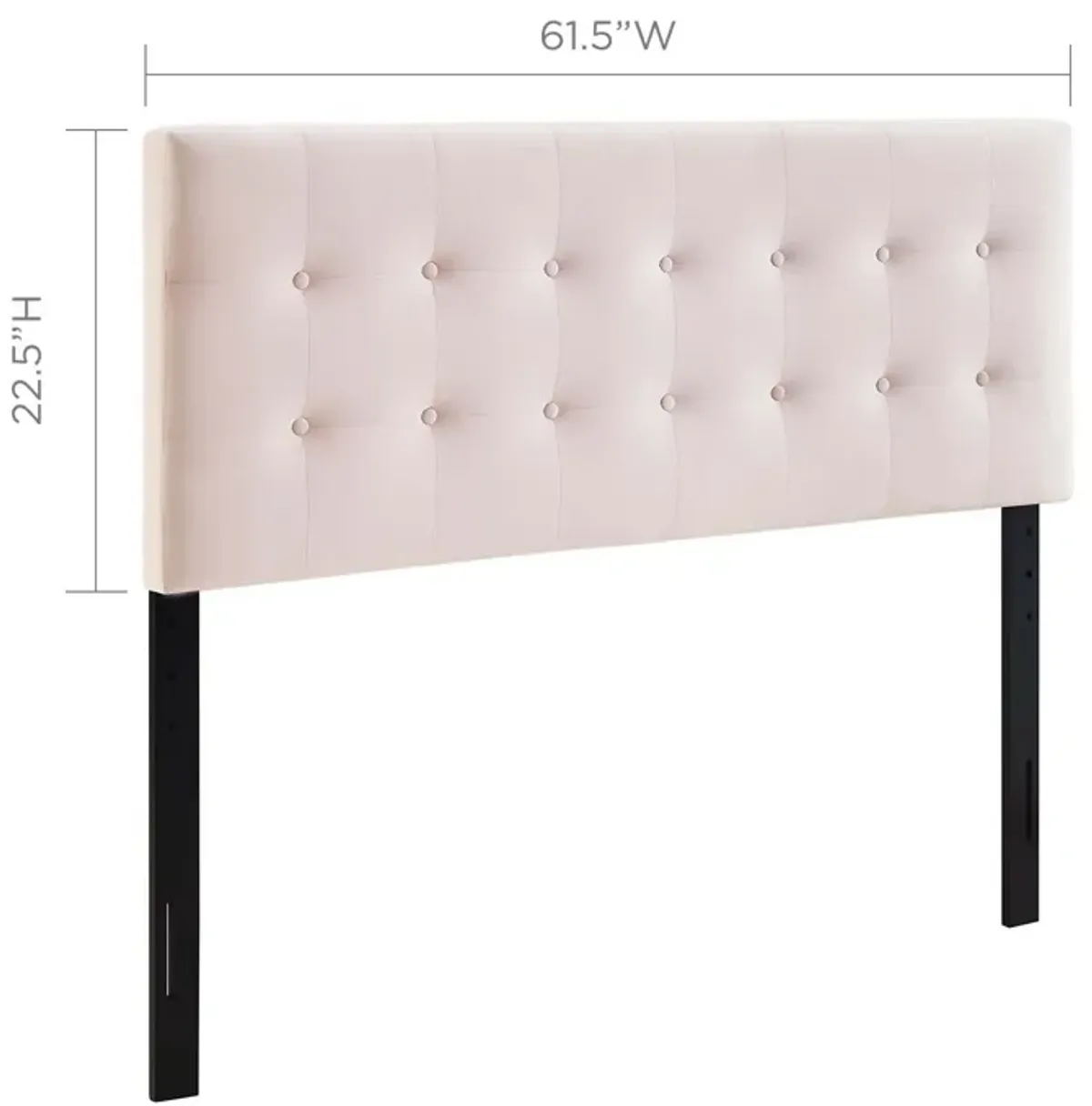 Modway - Emily Queen Biscuit Tufted Performance Velvet Headboard