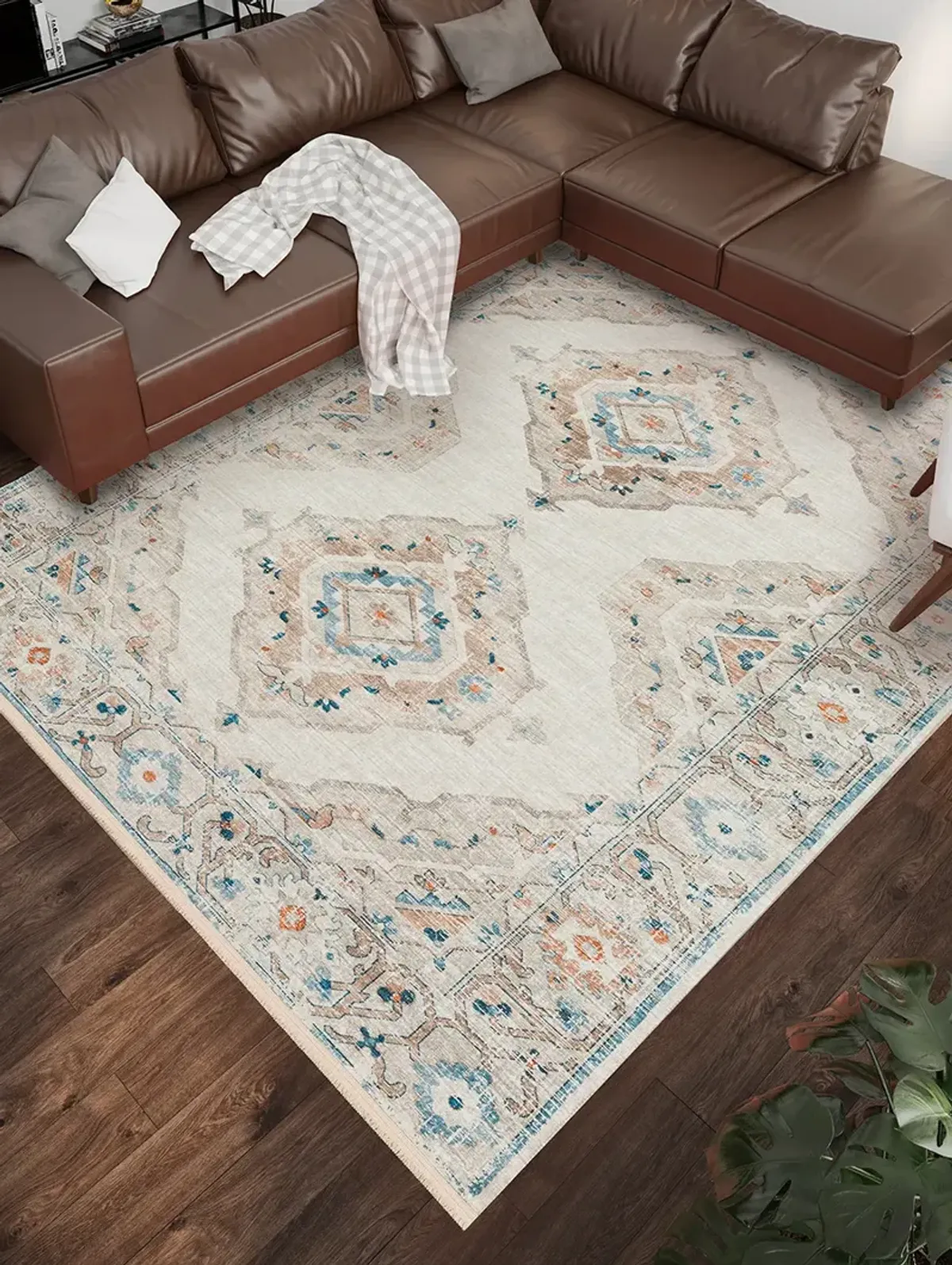 Marbella MB1 Ivory 3' x 5' Rug