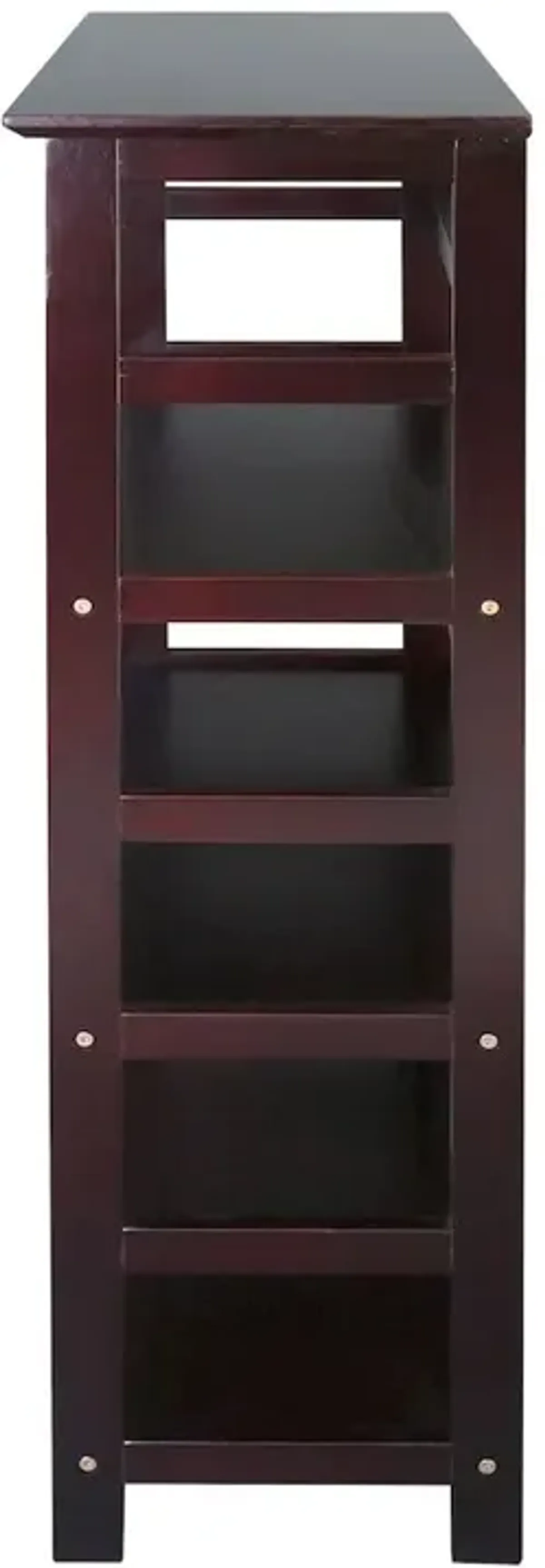 Soho Manhattan 4-Shelf Bookcase 26" Wide - Espresso