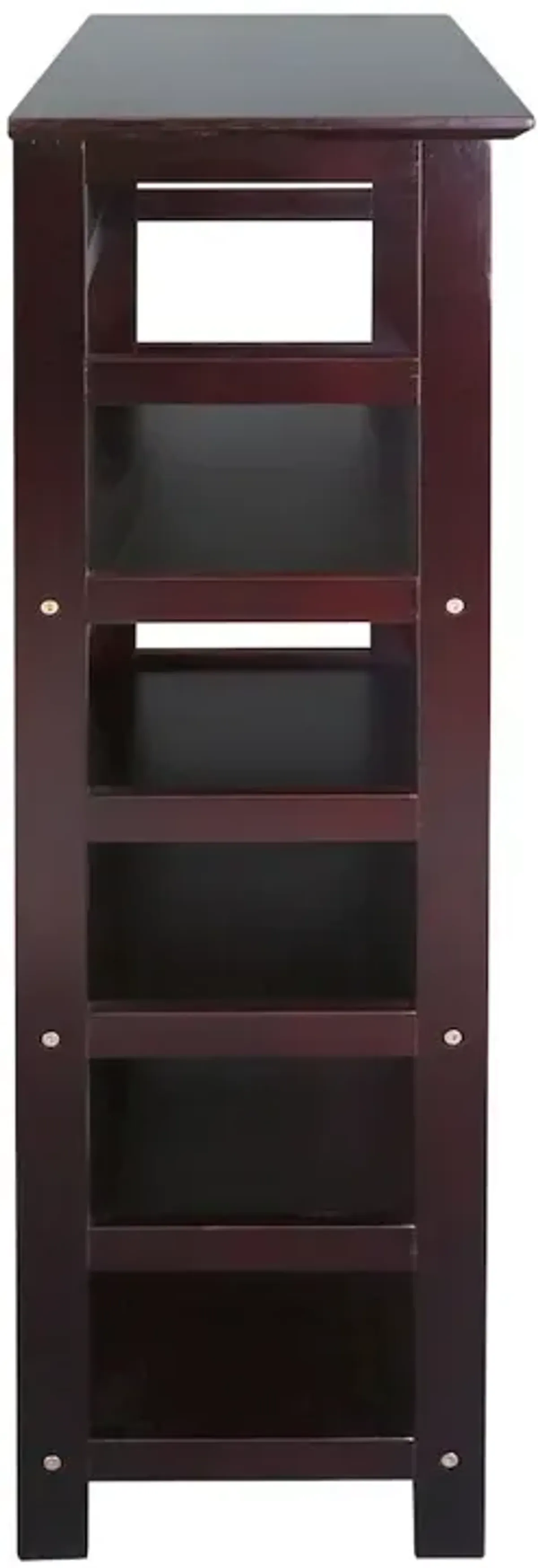 Soho Manhattan 4-Shelf Bookcase 26" Wide - Espresso