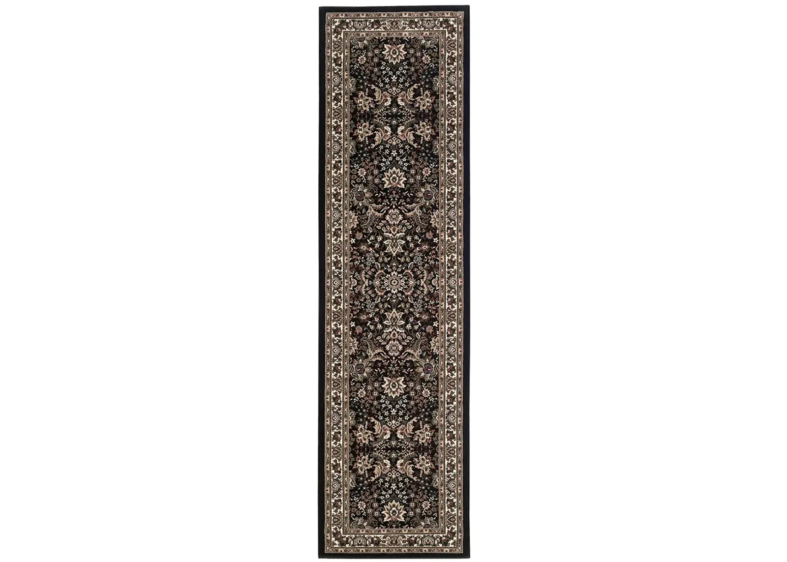 Ariana 2'7" x 9'4" Black Rug