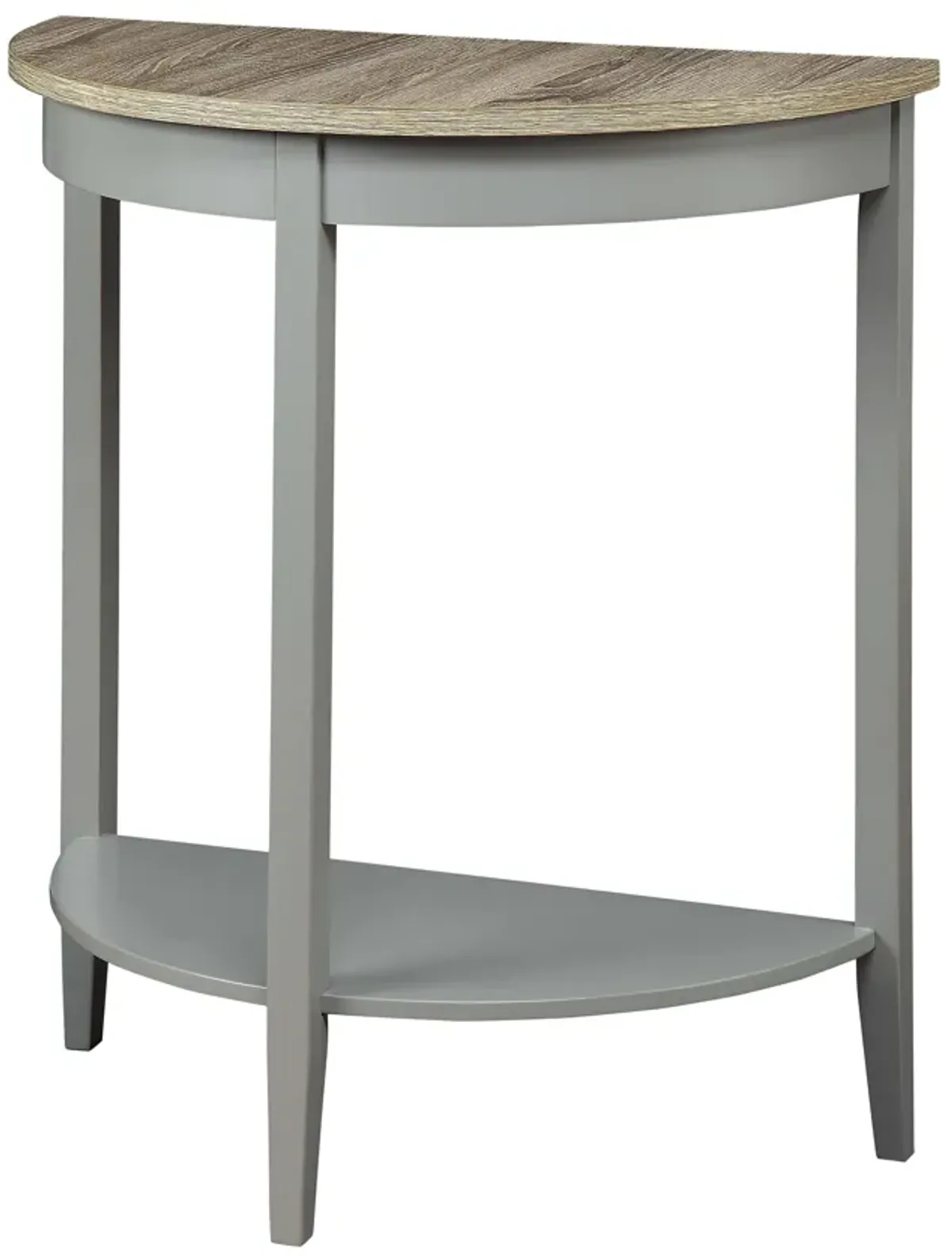 ACME Justino Console Table, Gray Oak & Gray