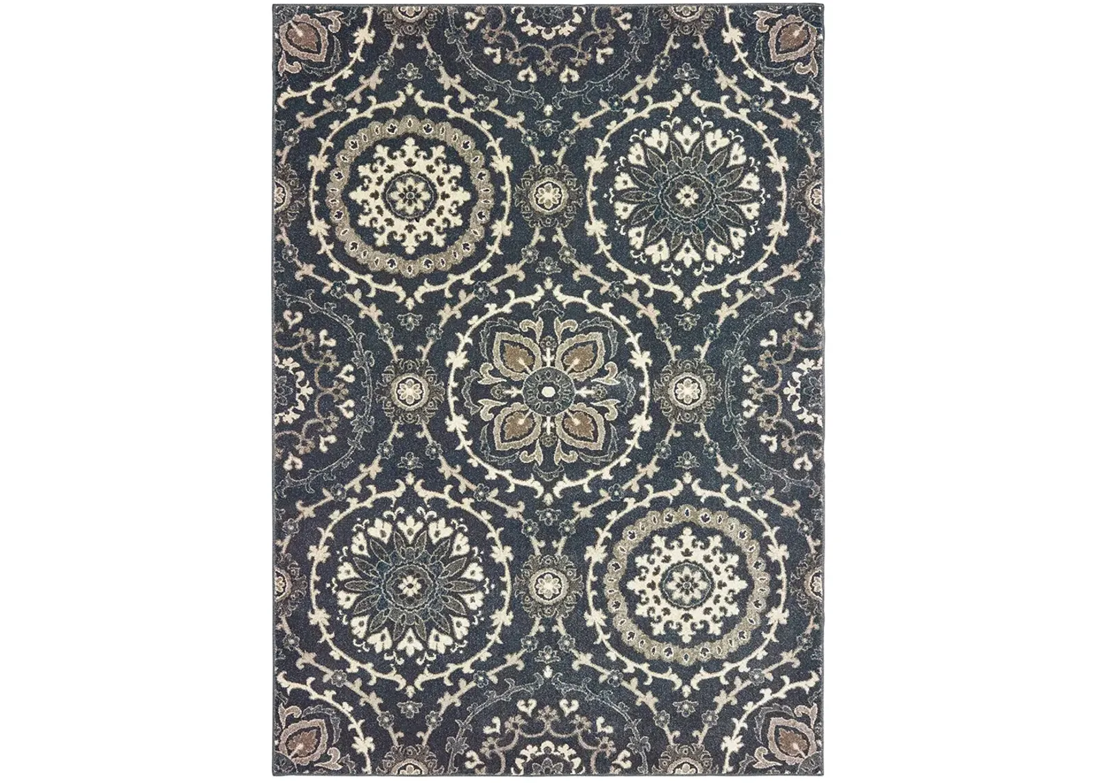 Richmond 5'3" x 7'6" Navy Rug