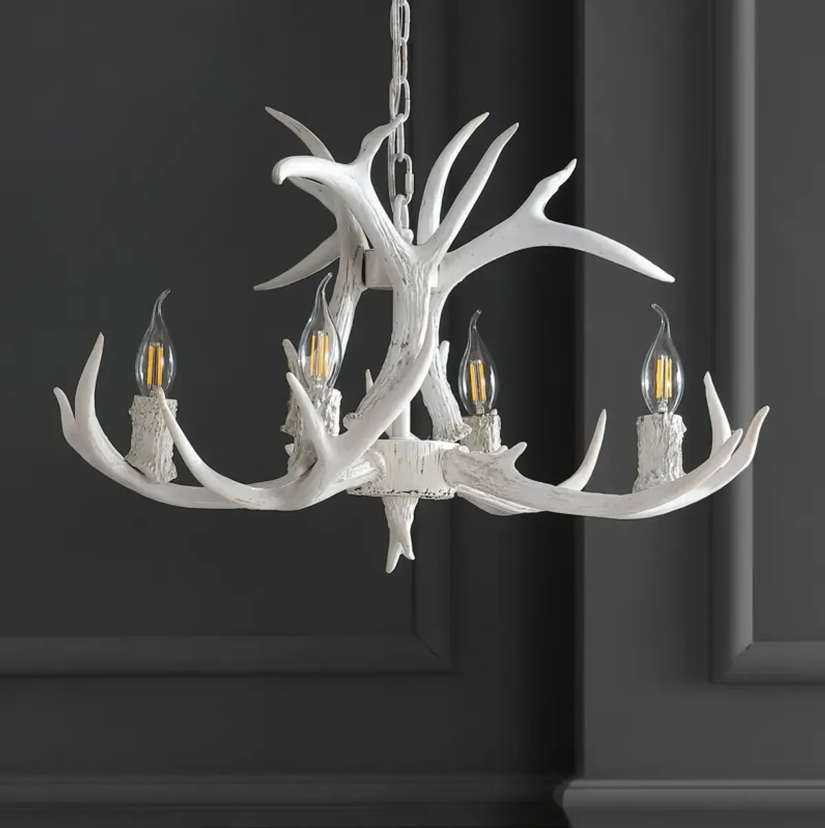 Eldora Adjustable Resin Antler LED Chandelier