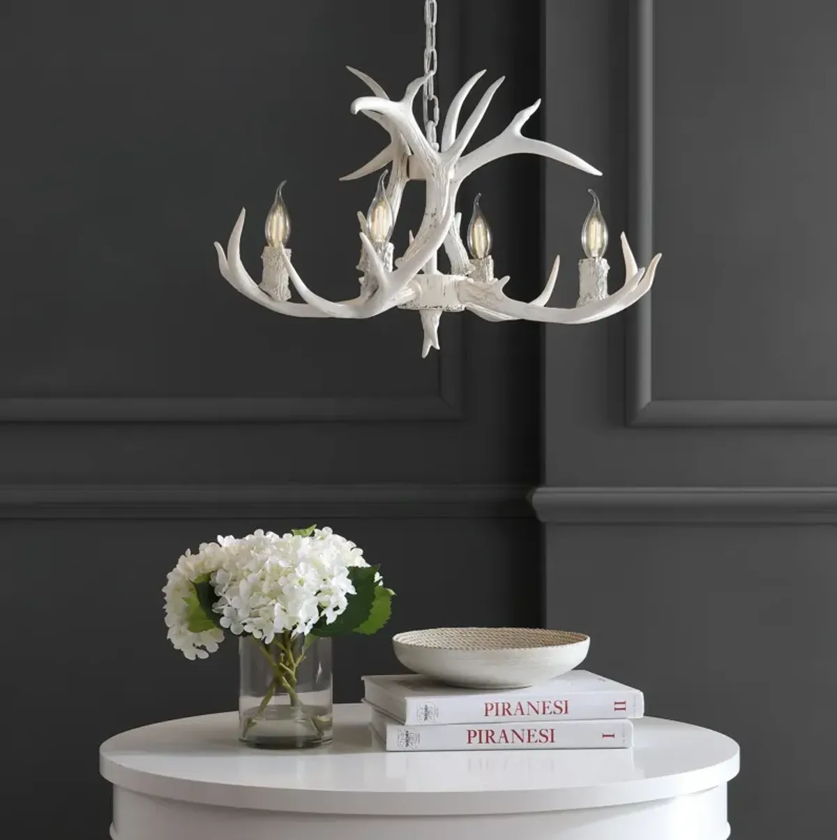 Eldora Adjustable Resin Antler LED Chandelier