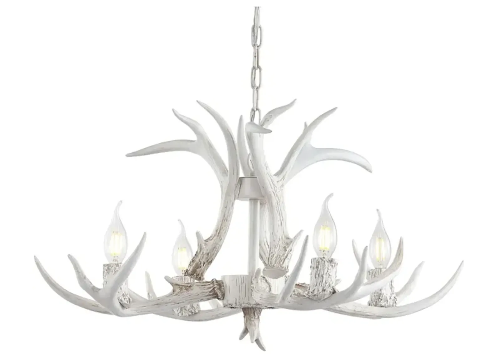 Eldora Adjustable Resin Antler LED Chandelier