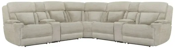 Parker Living 7 Piece Modular Power Reclining Sectional with Power Adjustable Headrests