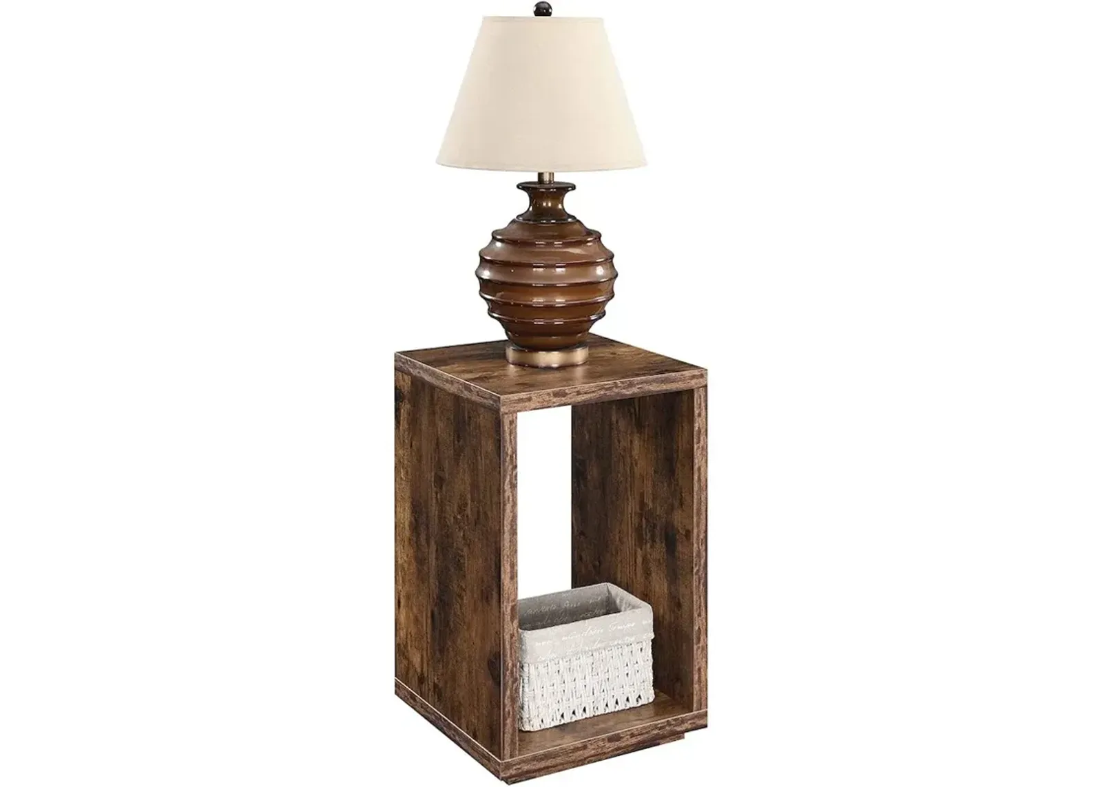 Convenience Concepts Northfield Admiral End Table with Shelf, Barnwood