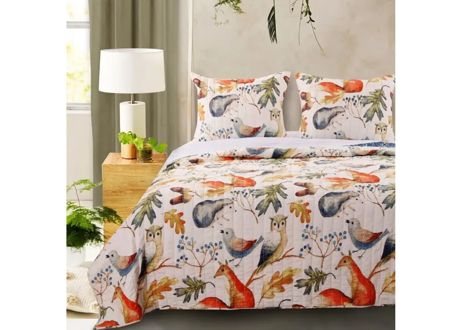 Willow Reversible 2-Piece Quilt & Pillow Sham Set Multicolor Barefoot Bungalow