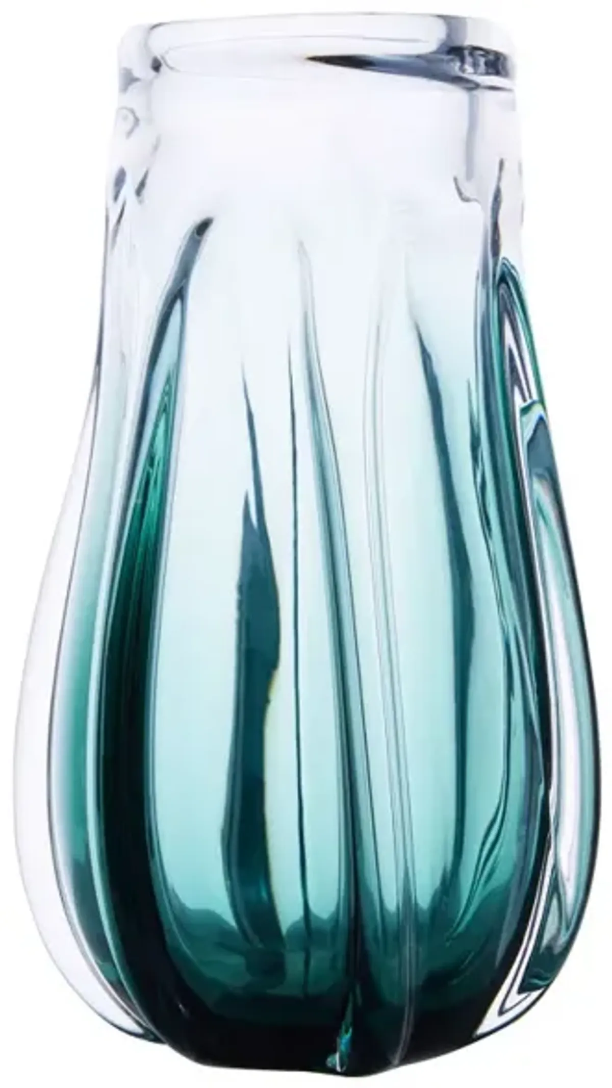 Hand Blown Laine Sommerso Art Glass Vase