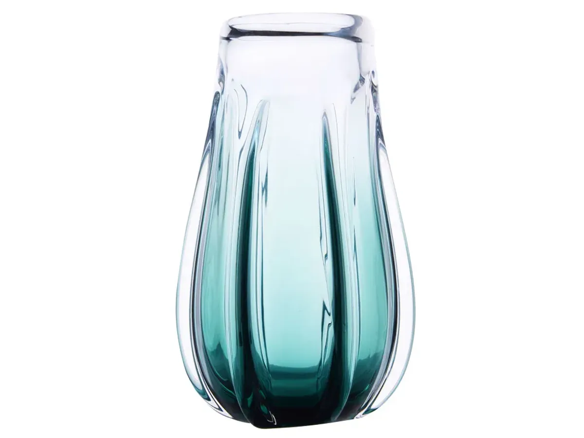 Hand Blown Laine Sommerso Art Glass Vase