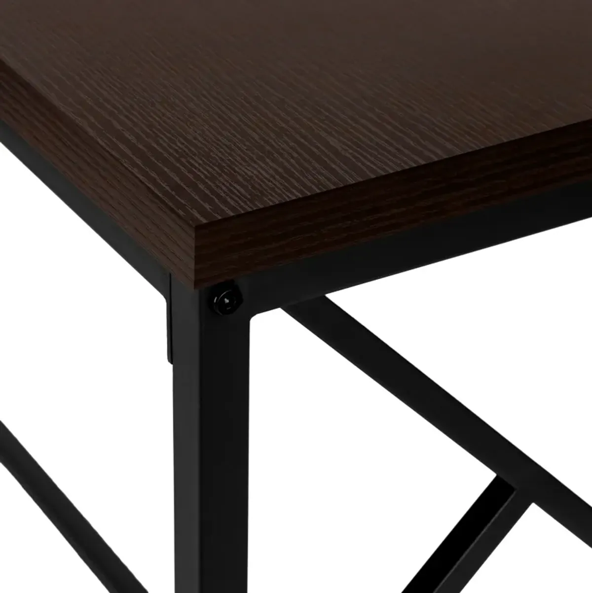 Monarch Specialties I 3534 Accent Table, Console, Entryway, Narrow, Sofa, Living Room, Bedroom, Metal, Laminate, Brown, Black, Contemporary, Modern